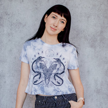 Storm Omens Tie Dye Crop Tee