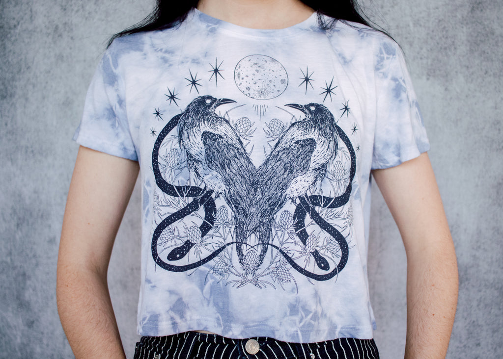 Storm Tie Dye Crop Tee