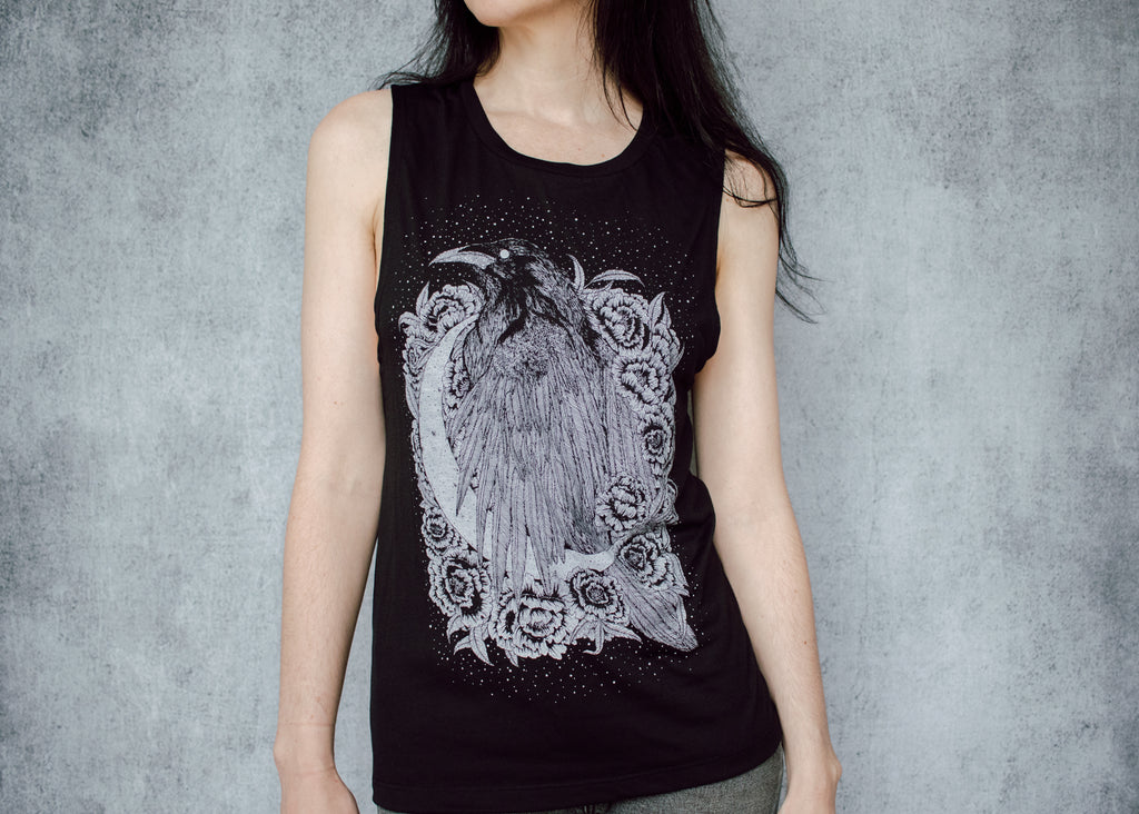 Raven and Crescent Muscle Tank