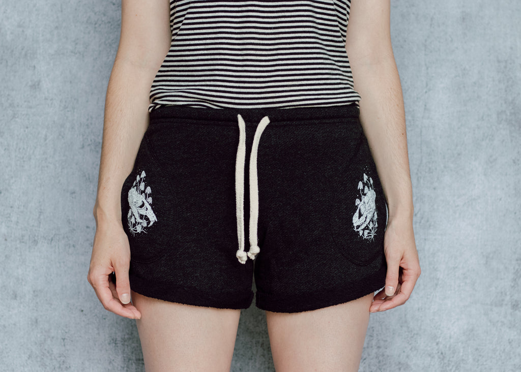 Skull and Mushroom Shorts