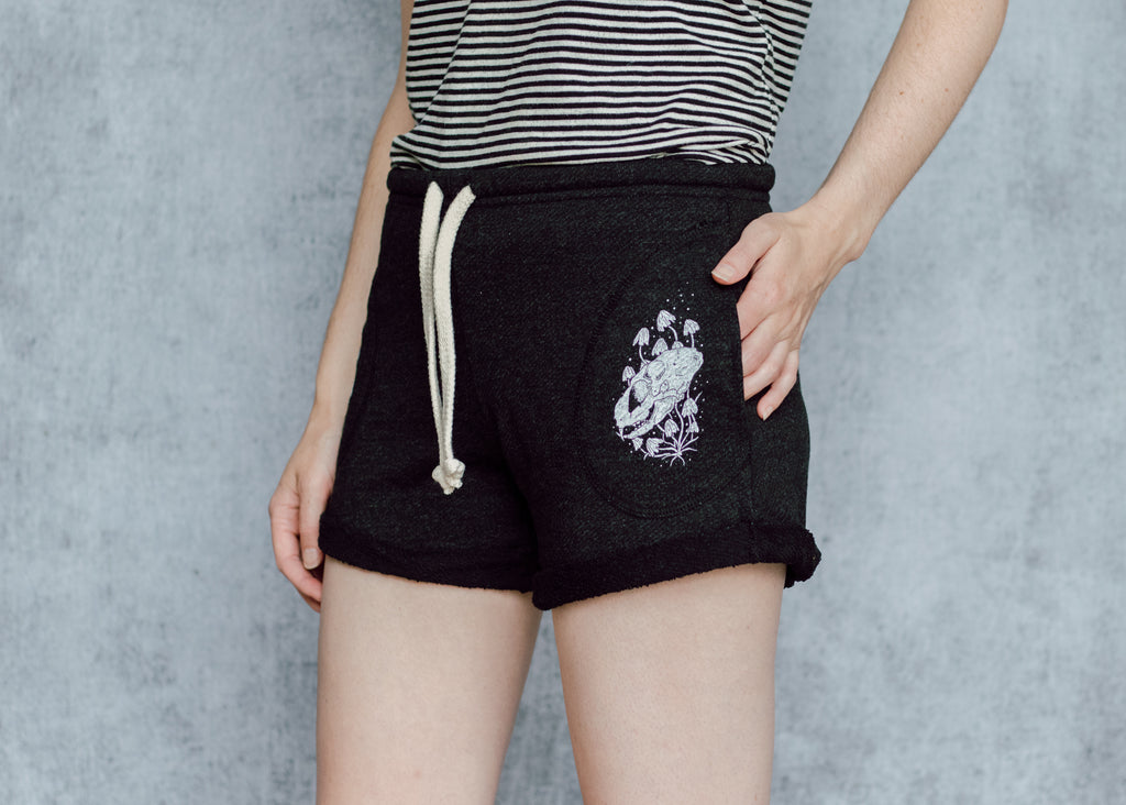 Skull and Mushroom Shorts