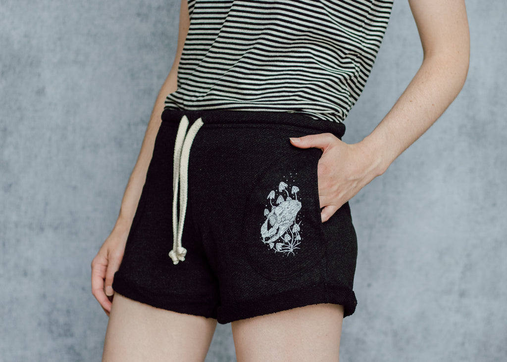 Skull and Mushroom Shorts