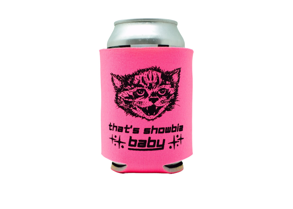 Pink Cat Can Holder