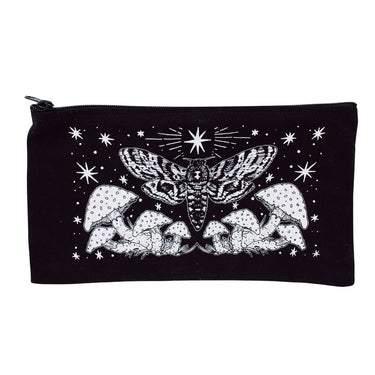 Moth and Mushrooms Pencil Pouch