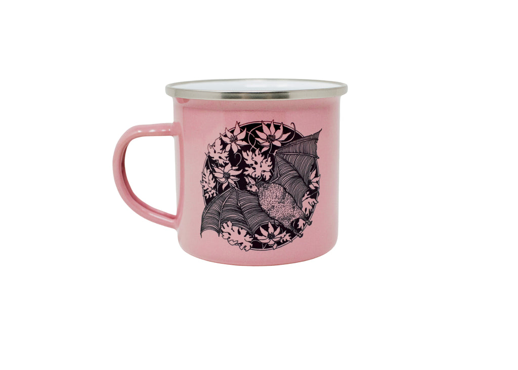 Pink Bat Camp Mug