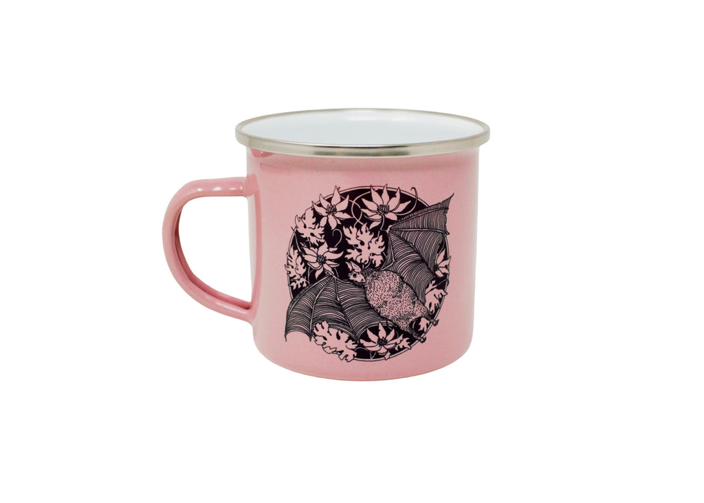 Pink Bat Camp Mug