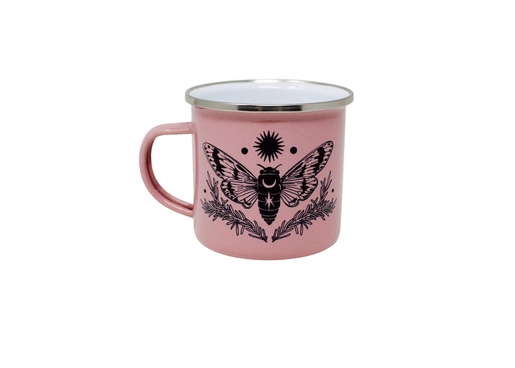 Pink Cicada Camp Mug