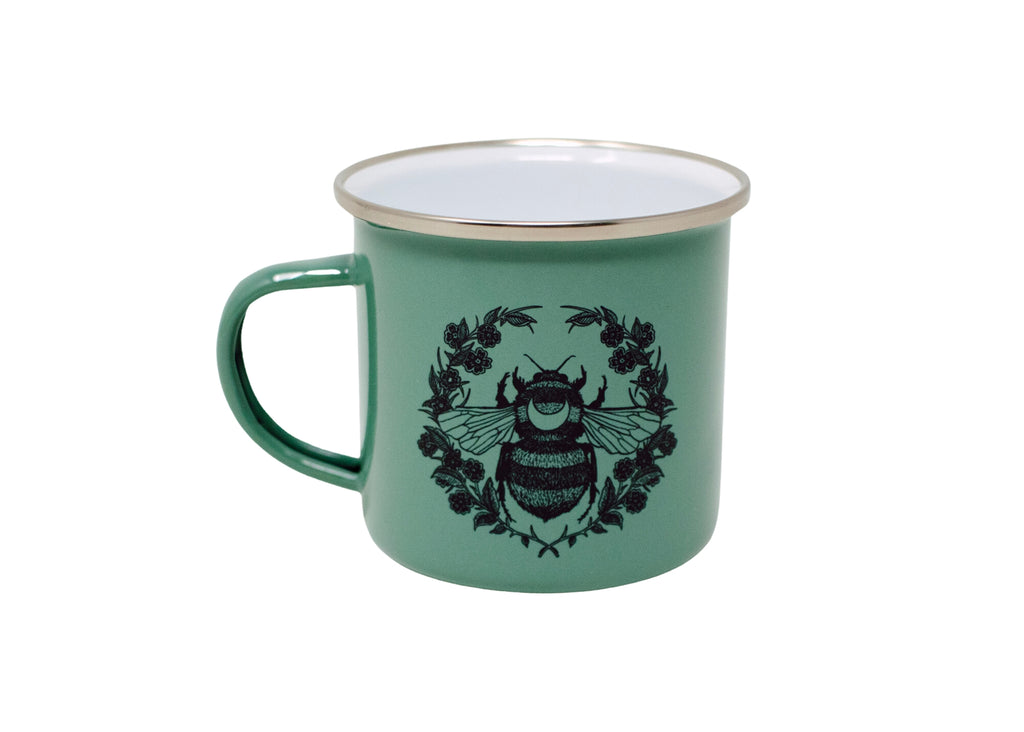 Green Bee Camp Mug
