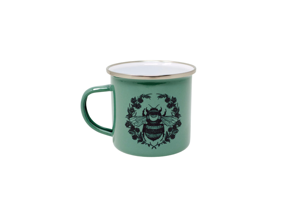 Green Bee Camp Mug