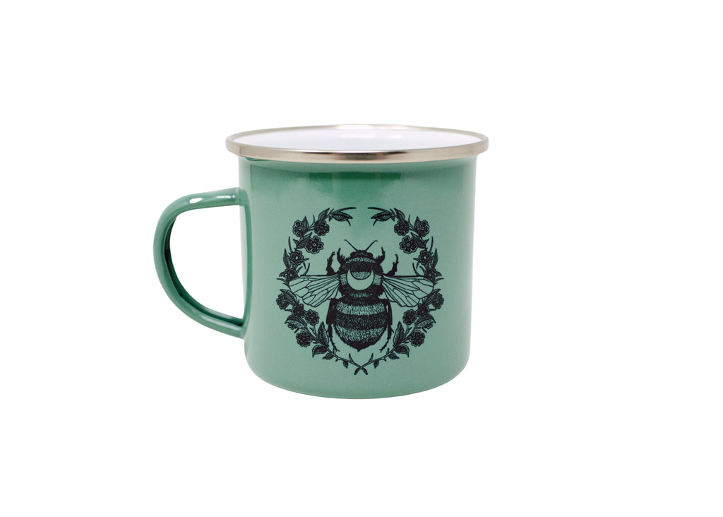 Green Bee Camp Mug
