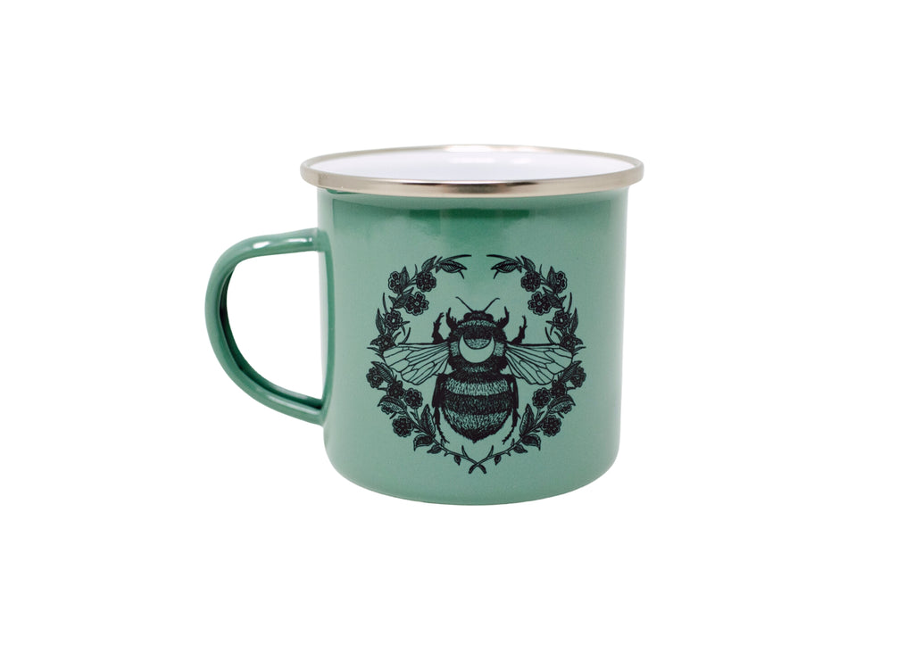 Green Bee Camp Mug