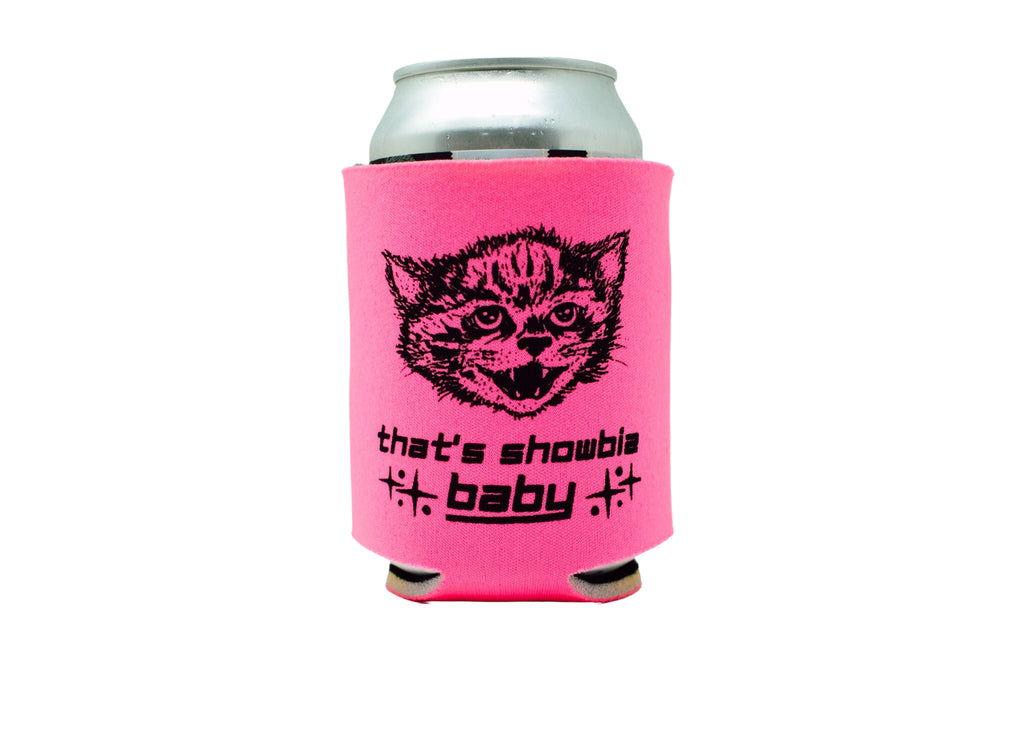 Pink Cat Can Holder