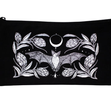 Bat and Florals Pencil Pouch
