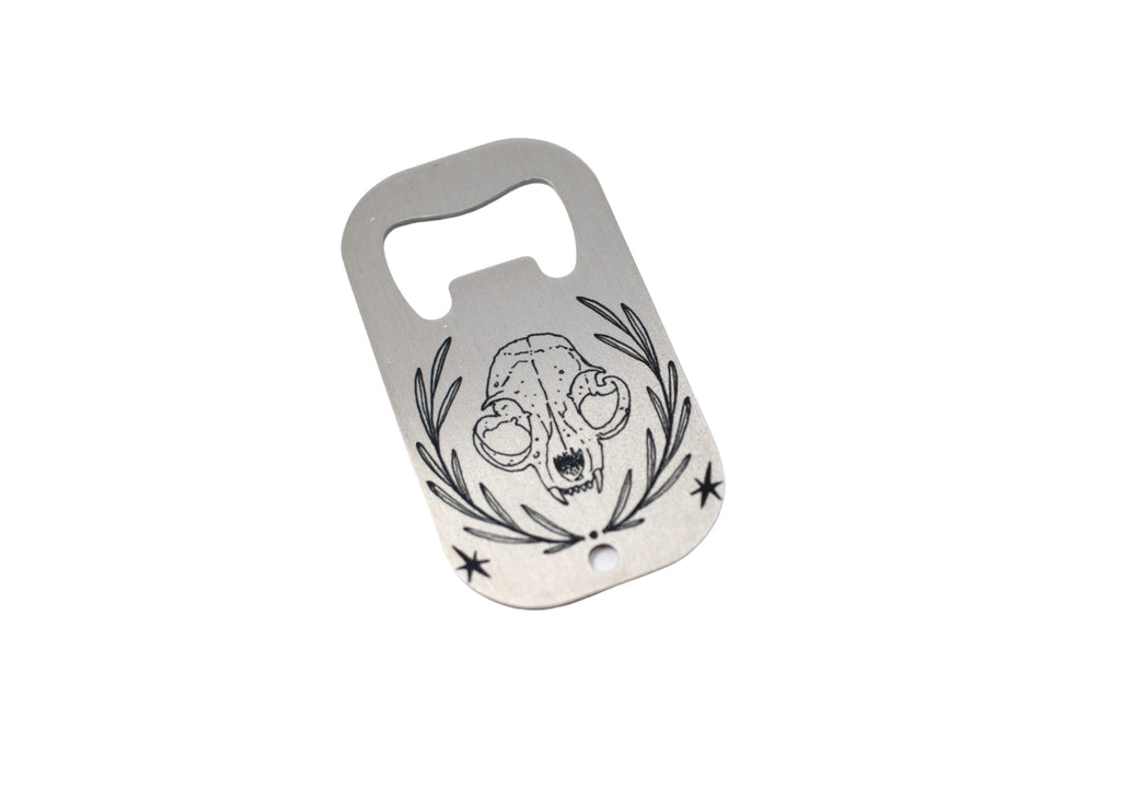 Cat Skull Bottle Opener