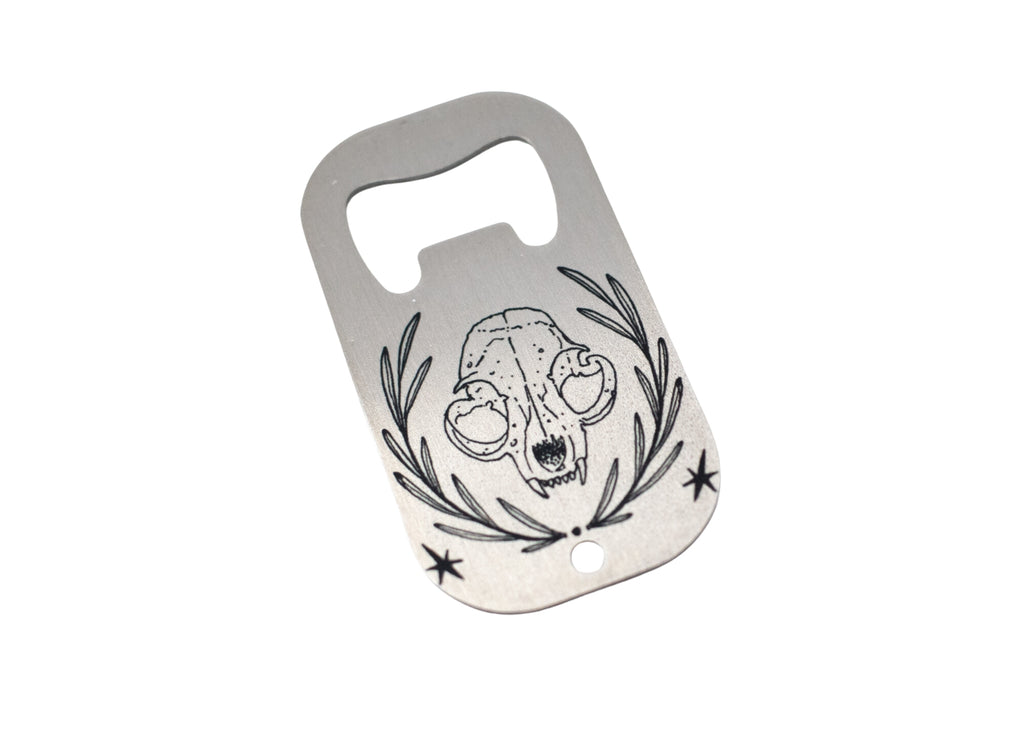 Cat Skull Bottle Opener