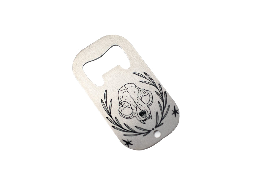 Cat Skull Bottle Opener