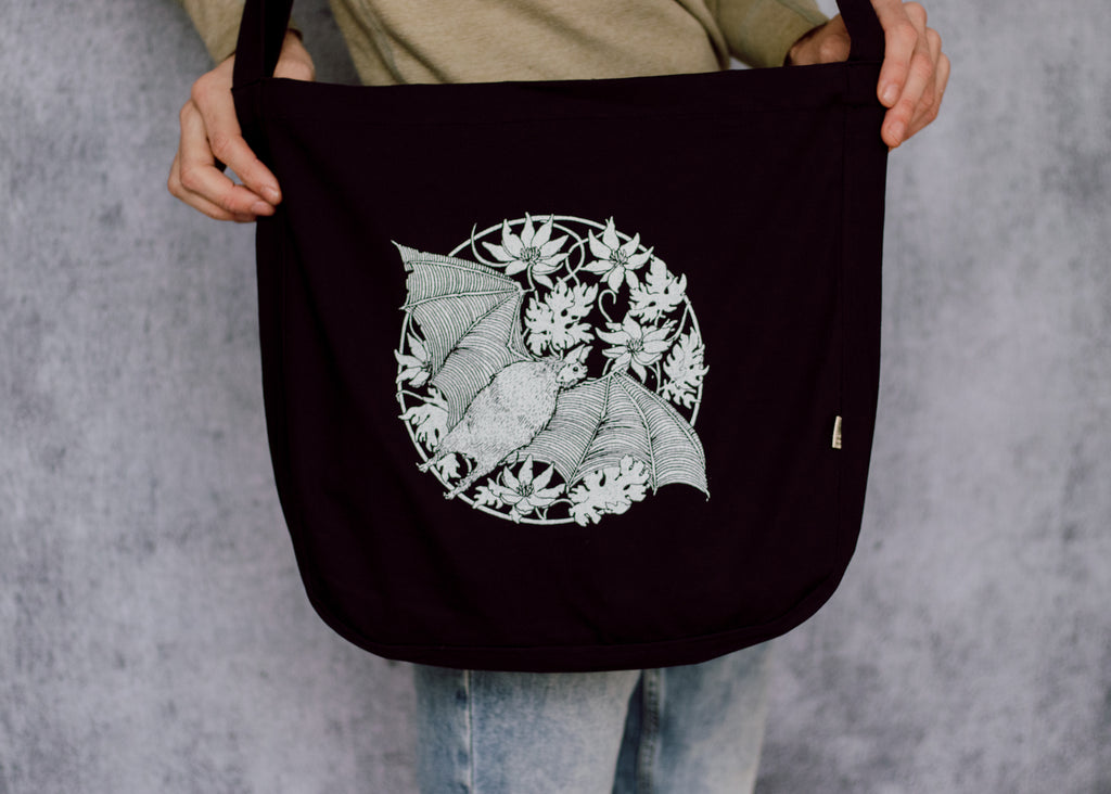 Floral Bat Slouch Bag