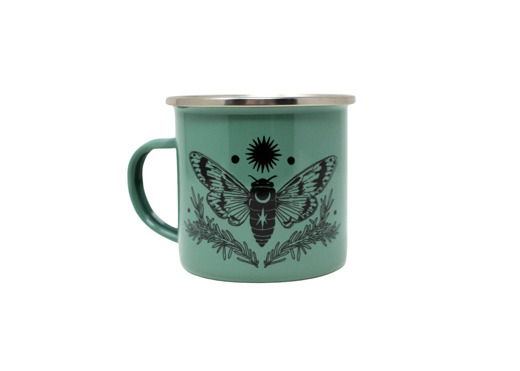 Green Cicada Camp Mug