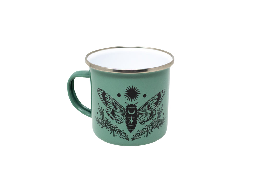 Green Cicada Camp Mug