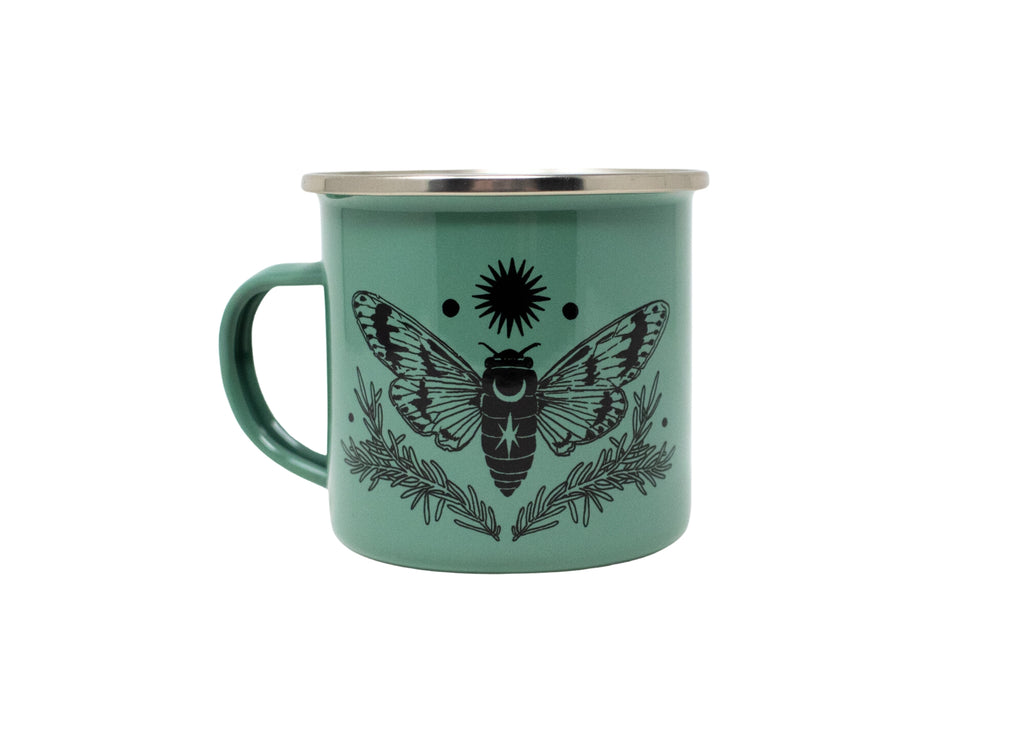 Green Cicada Camp Mug