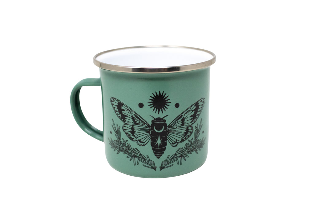 Green Cicada Camp Mug