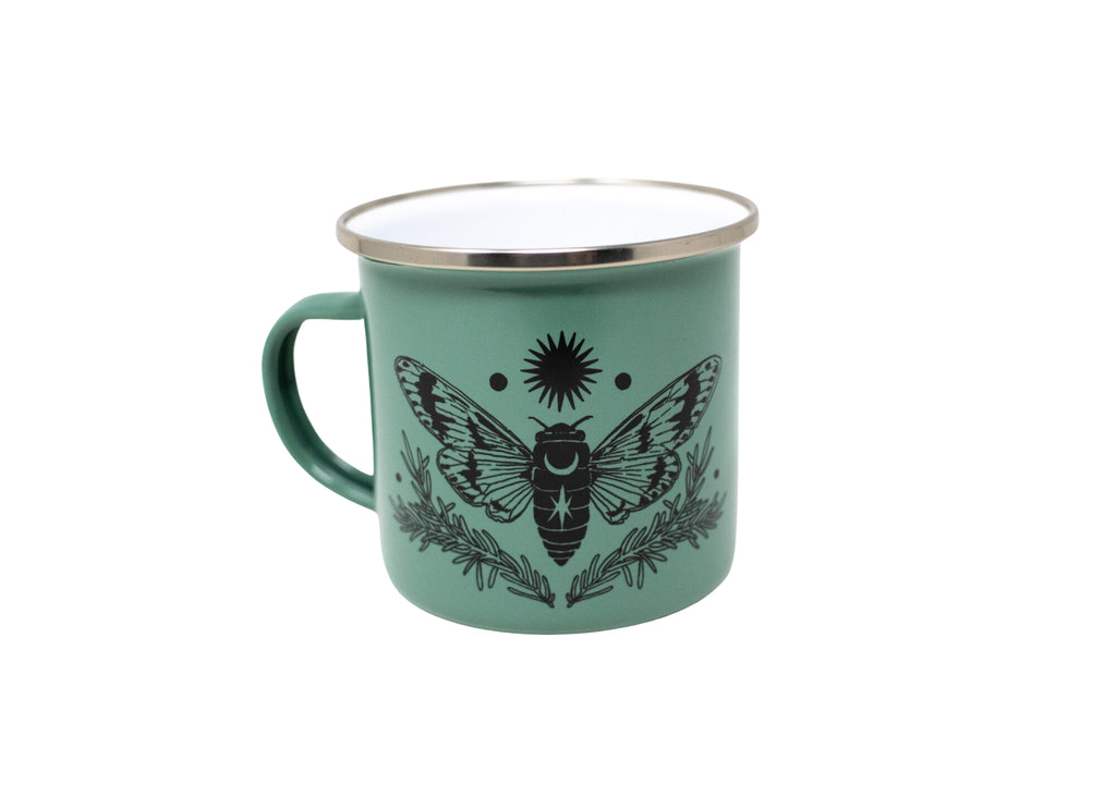 Green Cicada Camp Mug