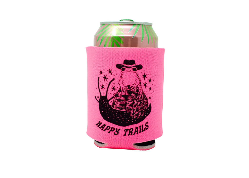 Pink Frog Can Holder