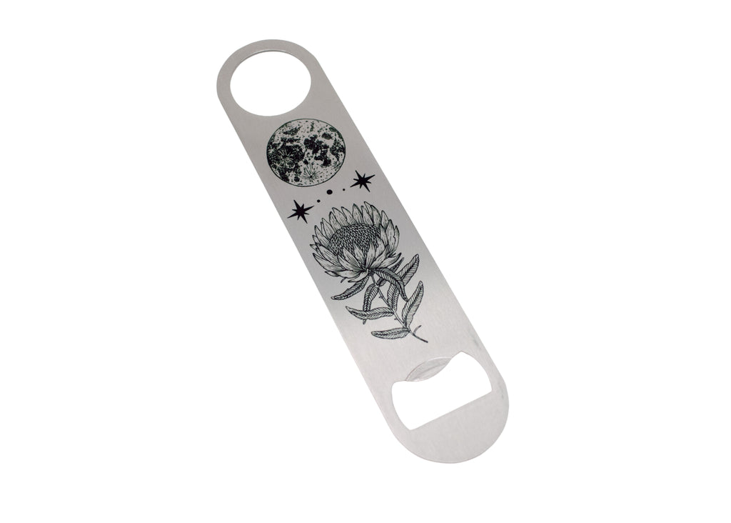 Moon and Protea Bottle Opener