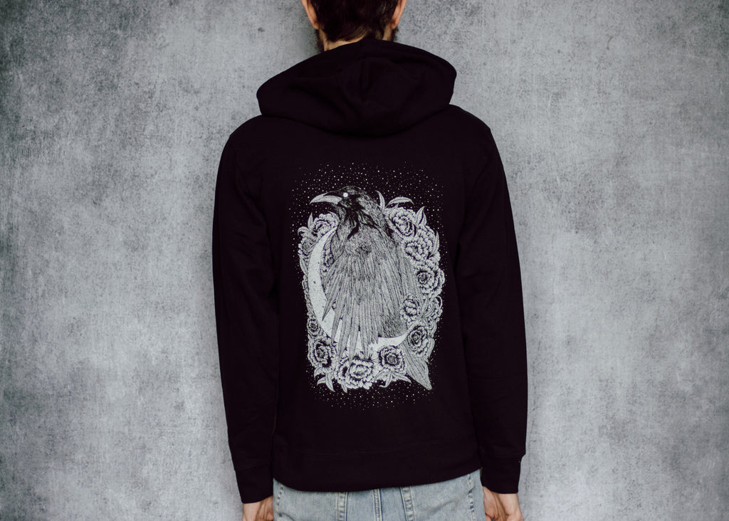 Raven and Crescent Hoodie