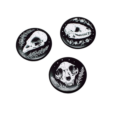 Skull Button 3 Pack