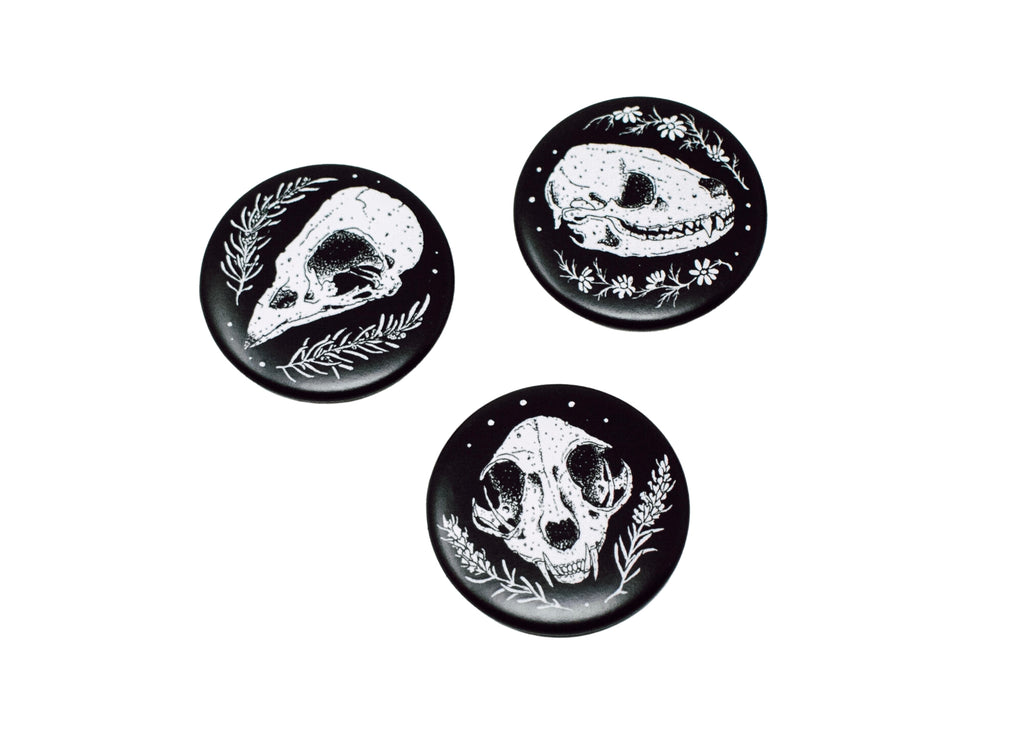 Skull Button 3 Pack