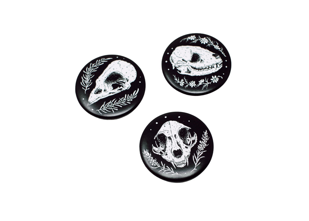 Skull Button 3 Pack
