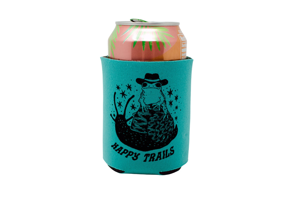 Teal Frog Can Holder