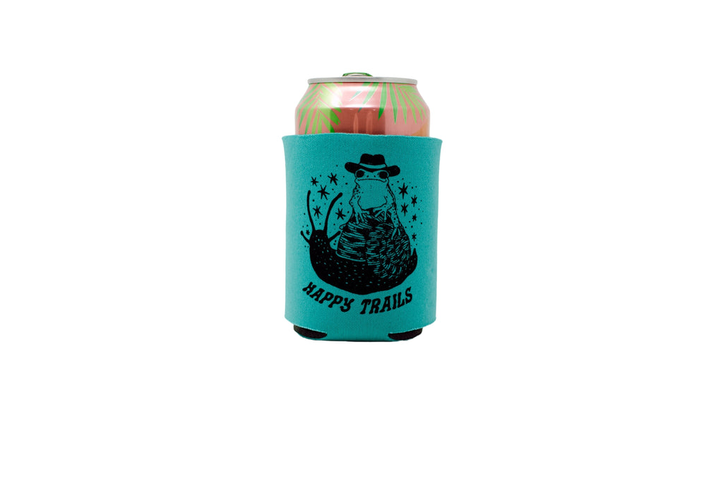 Teal Frog Can Holder