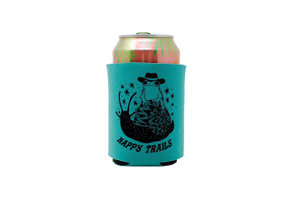 Teal Frog Can Holder