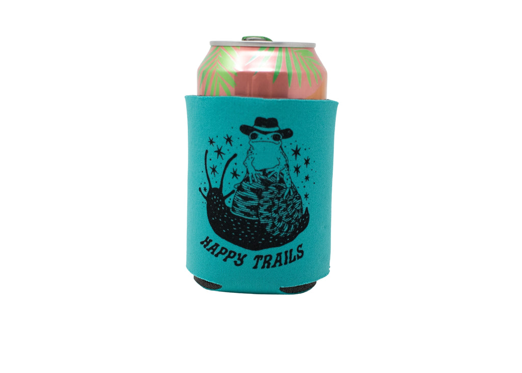 Teal Frog Can Holder
