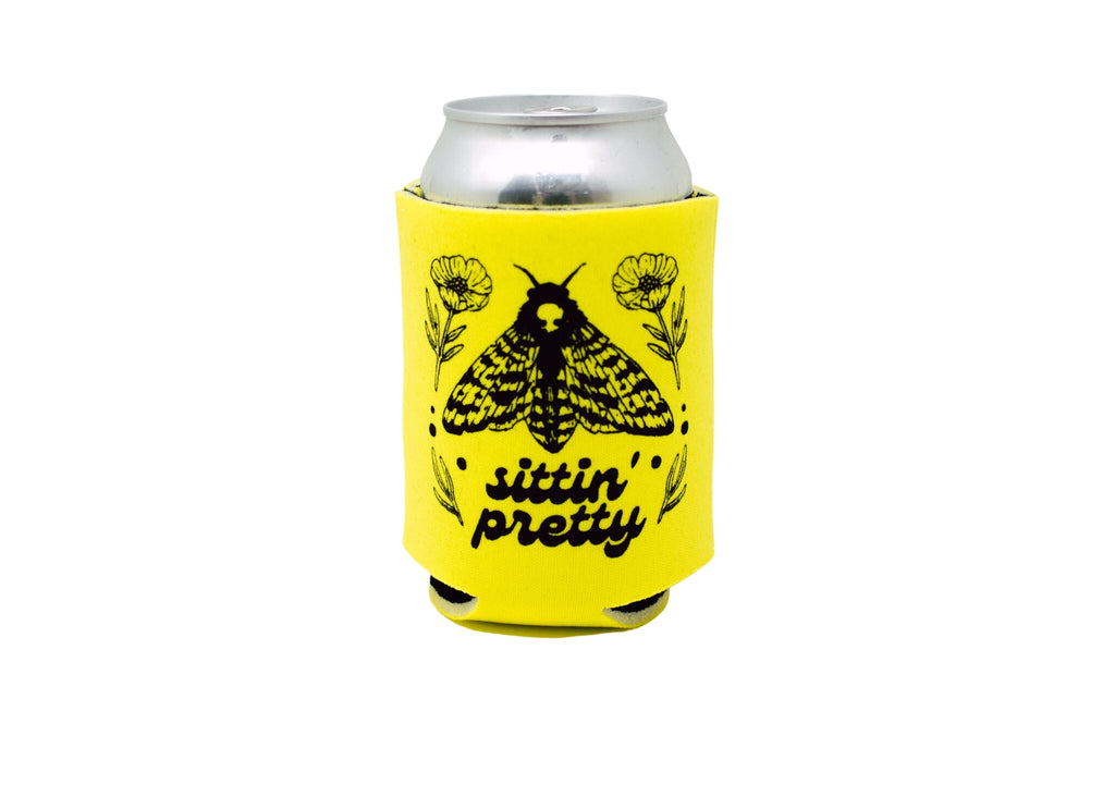 Yellow Moth Can Holder