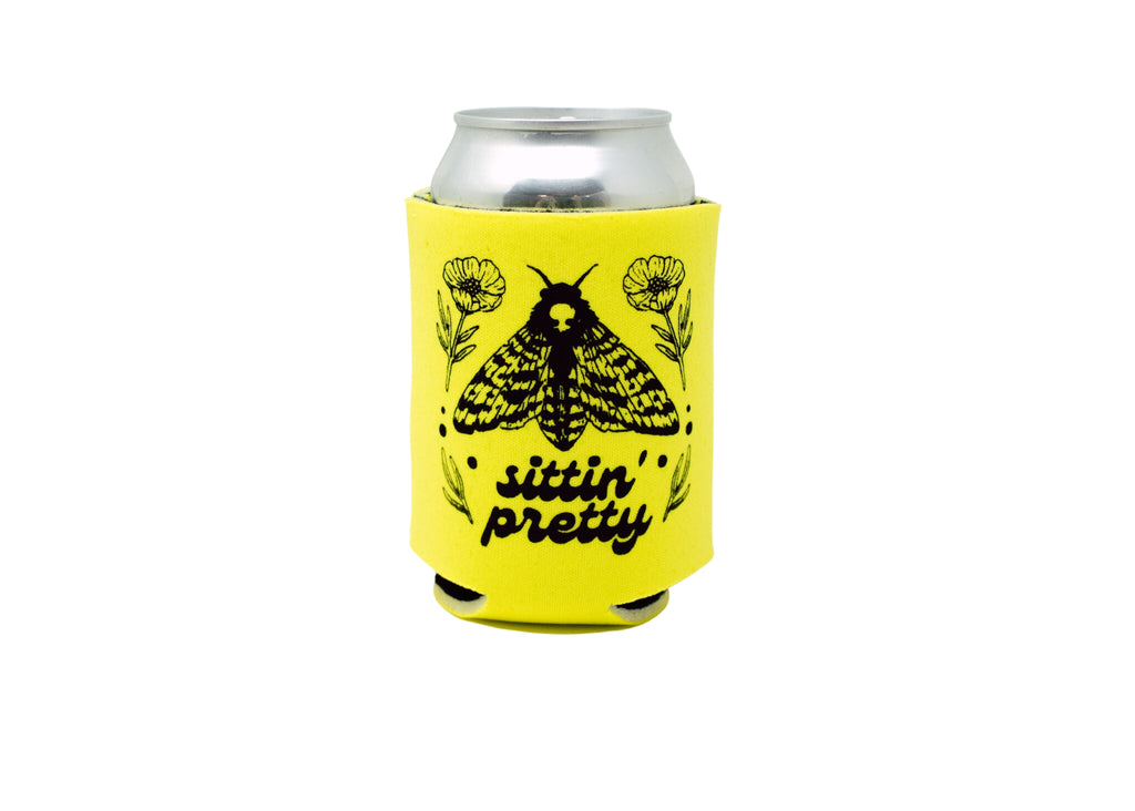Yellow Moth Can Holder
