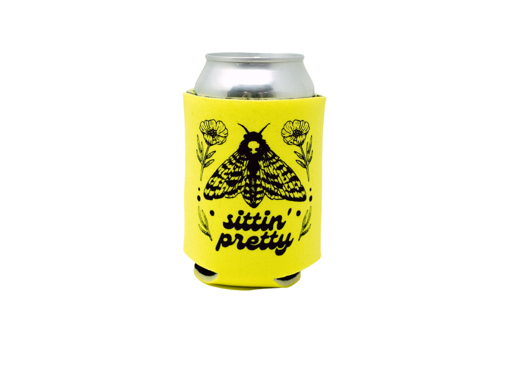 Yellow Moth Can Holder