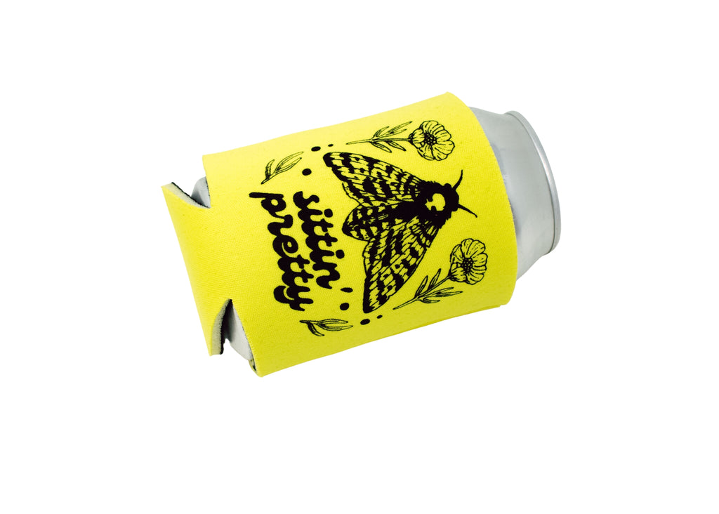 Yellow Moth Can Holder